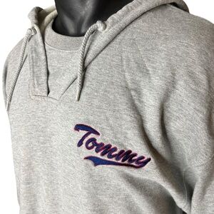 Vintage 90’s Tommy Hilfiger Spell Out Hoodie Sweatshirt Mens L Comfy SOFT